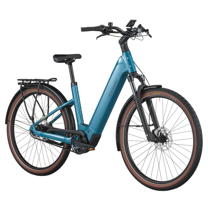 Bergamont E-Horizon Tour 20 Belt Wave Electric Hybrid Bike 2026 in Command Blue-1