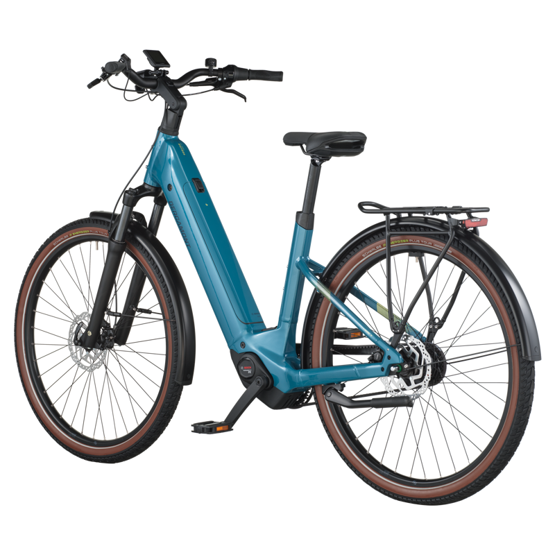 Bergamont E-Horizon Tour 20 Belt Wave Electric Hybrid Bike 2026 in Command Blue-2