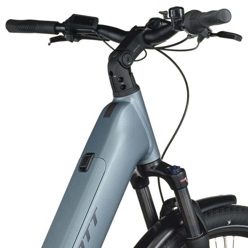 Scott Sub Tour 40 Wave Electric Hybrid Bike 2026 in Hematite Blue-3