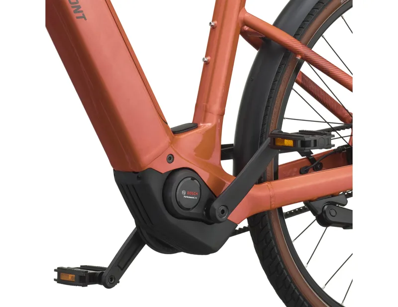 Bergamont Horizon Tour 20 Wave Electric Hybrid Bike 2027 in Siena Red-3