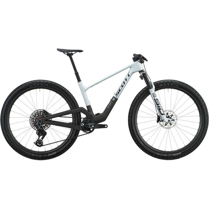 Balfes Bikes Scott Spark RC World Cup Carbon AXS Full Suspension Mountain Bike 2027 in White | Free postage over £30, £10 off first order, price match & 0% finance.