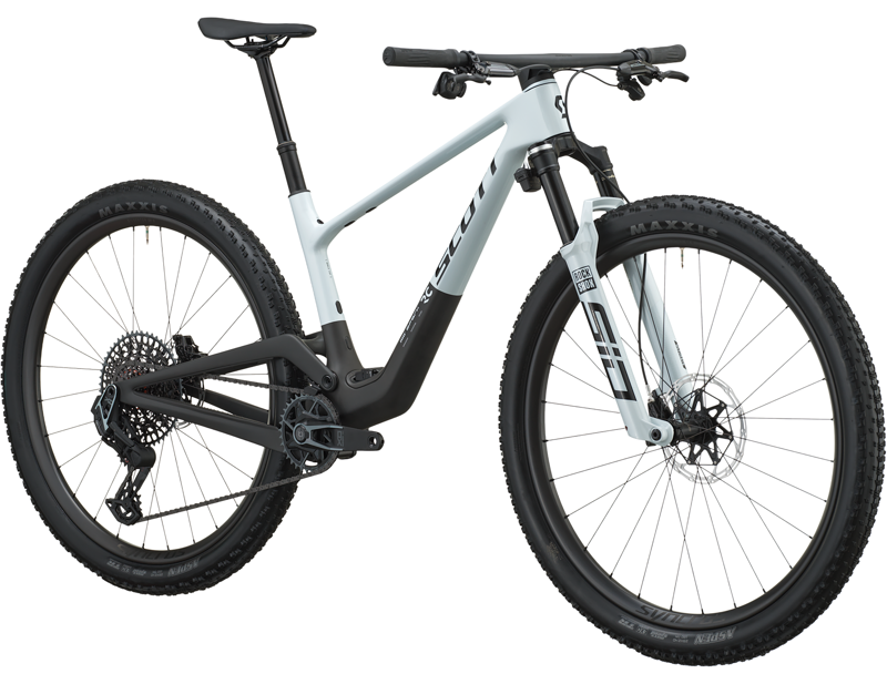 Scott Spark RC World Cup Carbon AXS Full Suspension Mountain Bike 2027 in White-1