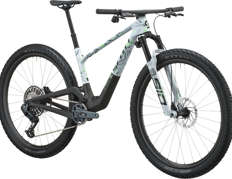 Scott Spark RC Team Issue Full Suspension Mountain Bike 2027 in Dorado Grey/Carbon Black-1