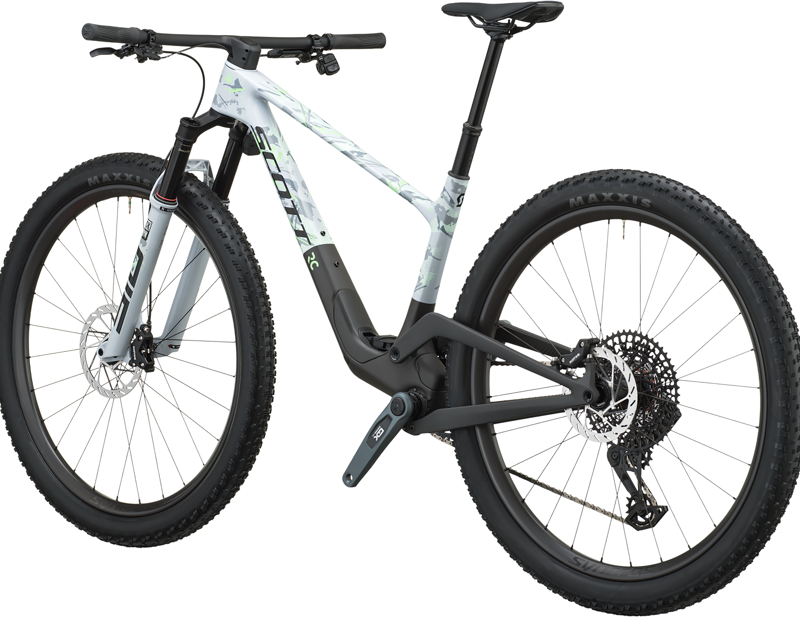 Scott Spark RC Team Issue Full Suspension Mountain Bike 2027 in Dorado Grey/Carbon Black-2