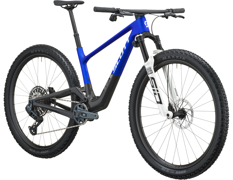 Scott Spark RC Team Issue Full Suspension Mountain Bike 2027 in Ultra Blue/Carbon Black-1