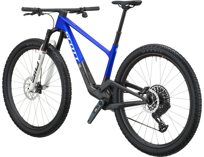 Scott Spark RC Team Issue Full Suspension Mountain Bike 2027 in Ultra Blue/Carbon Black-2