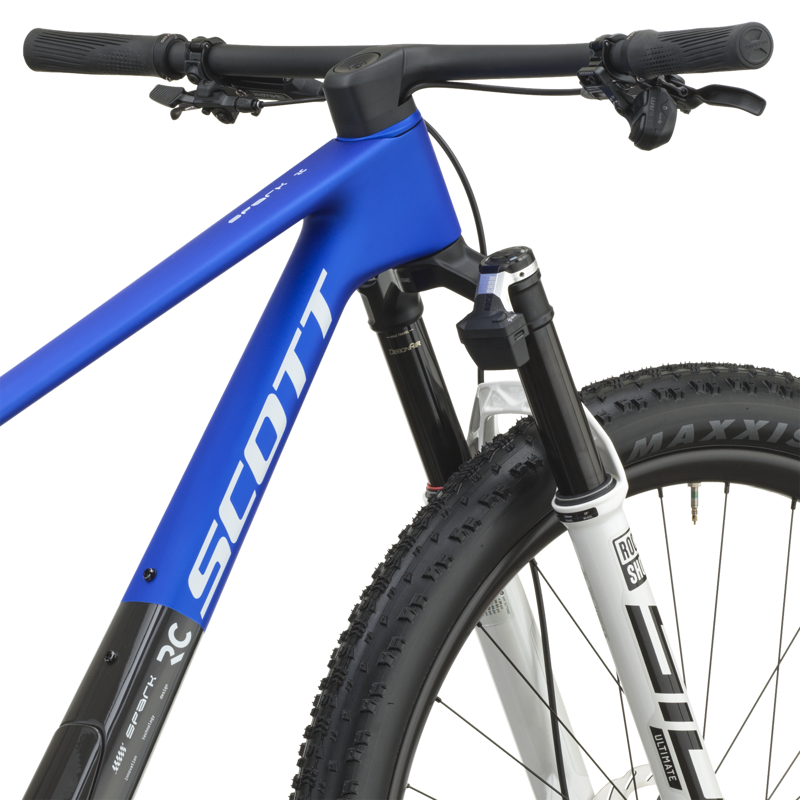 Scott Spark RC Team Issue Full Suspension Mountain Bike 2027 in Ultra Blue/Carbon Black-7