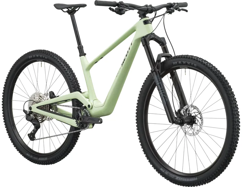 Scott Spark DC 40 Carbon Full Suspension Mountain Bike 2027 in Tender Green-1