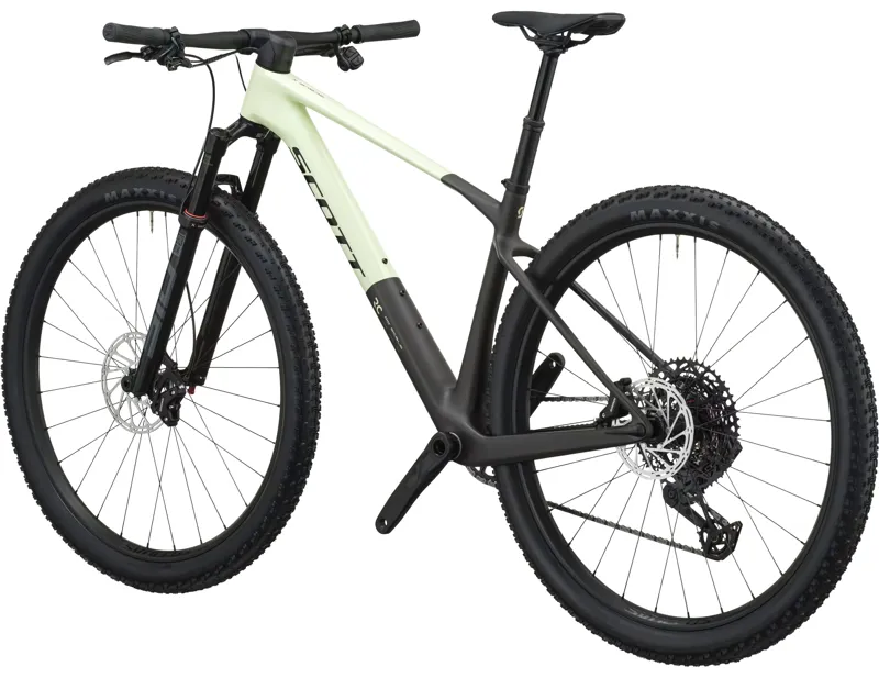 Scott Scale RC Team Hardtail Mountain Bike 2027 in Cream Green and Carbon Black-2