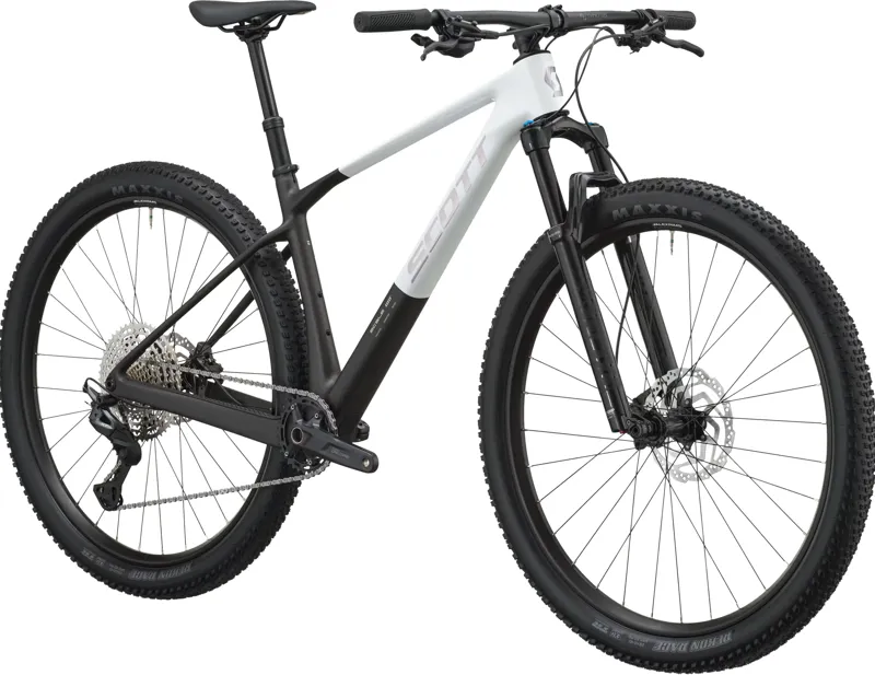 Scott Scale 10 Hardtail Mountain Bike 2027 in Pearl White and Carbon Black-1