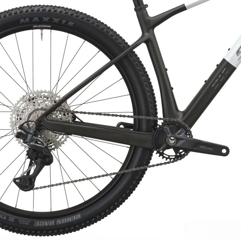 Scott Scale 10 Hardtail Mountain Bike 2027 in Pearl White and Carbon Black-3