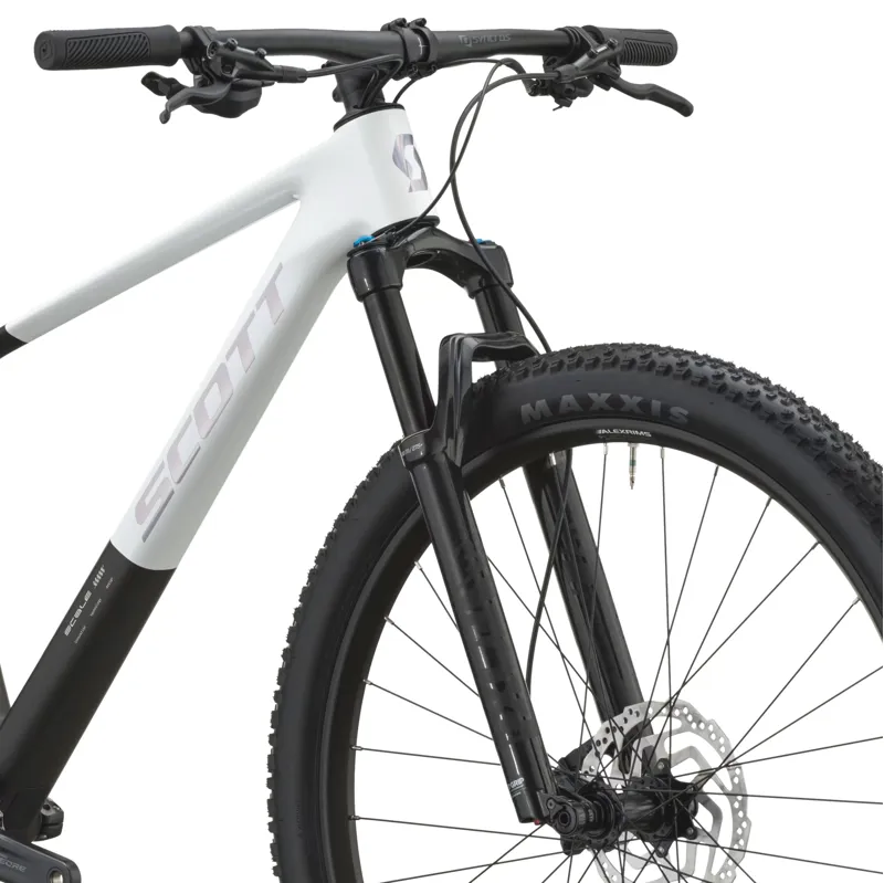 Scott Scale 10 Hardtail Mountain Bike 2027 in Pearl White and Carbon Black-7