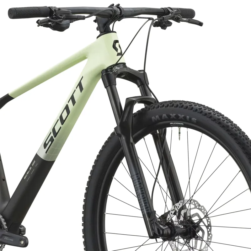 Scott Scale 20 Hardtail Mountain Bike 2027 in Cream Green and Carbon Black-7
