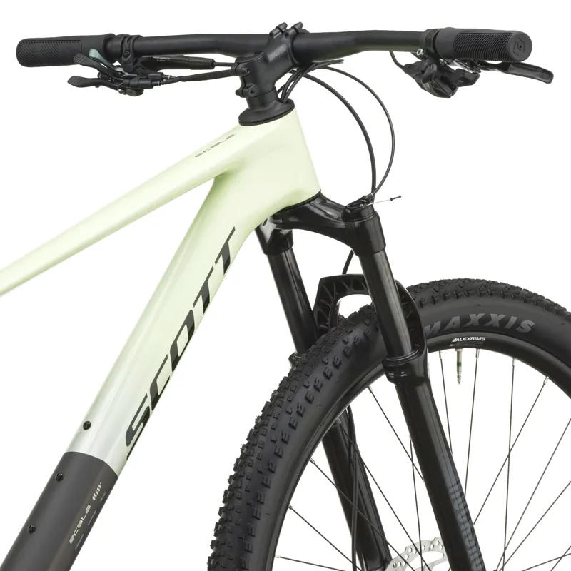 Scott Scale 20 Hardtail Mountain Bike 2027 in Cream Green and Carbon Black-6
