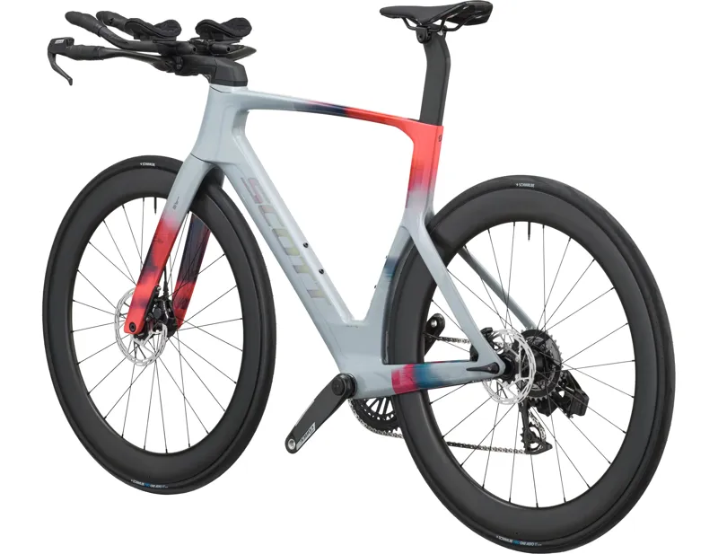 Scott Foil RC TRI Carbon Road Bike 2027 in Narwal Grey and Gloaming Orange-2
