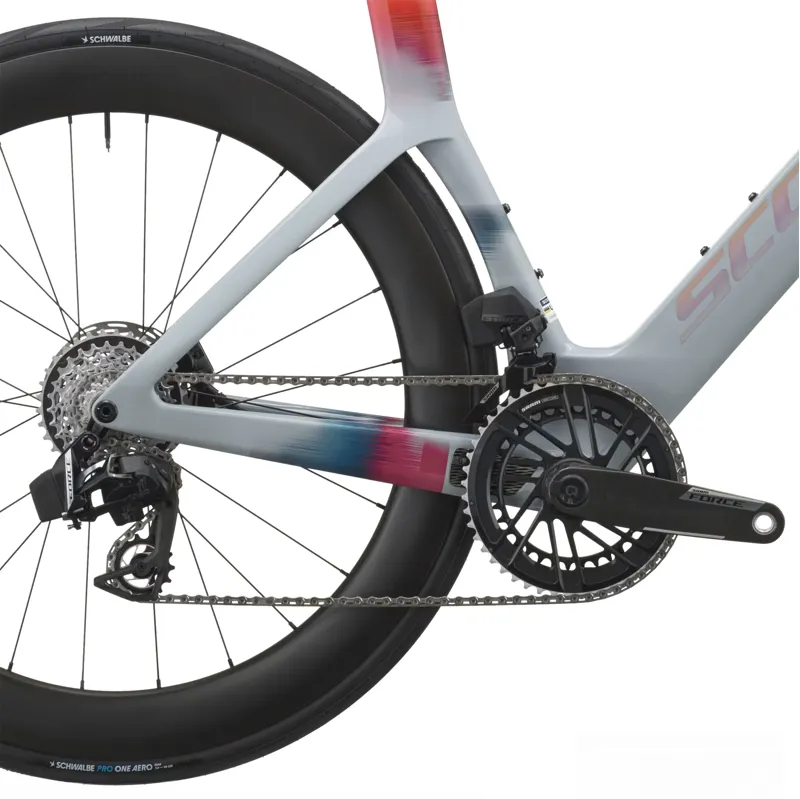 Scott Foil RC TRI Carbon Road Bike 2027 in Narwal Grey and Gloaming Orange-3