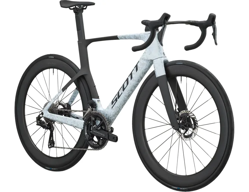 Scott Foil RC Pro Carbon Road Bike 2027 in Rush White and Carbon Black-1