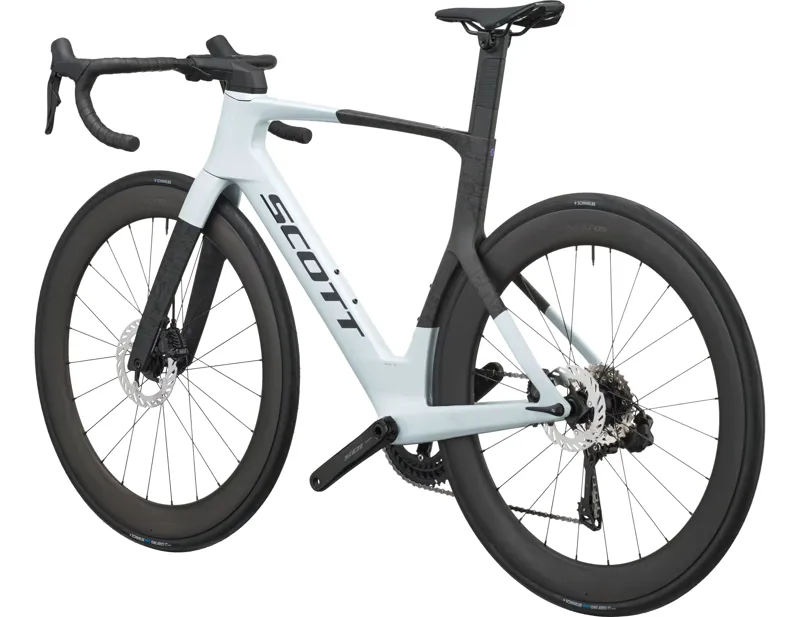 Scott Foil RC 20 Carbon Road Bike 2027 in Cumulus White and Carbon Black-2