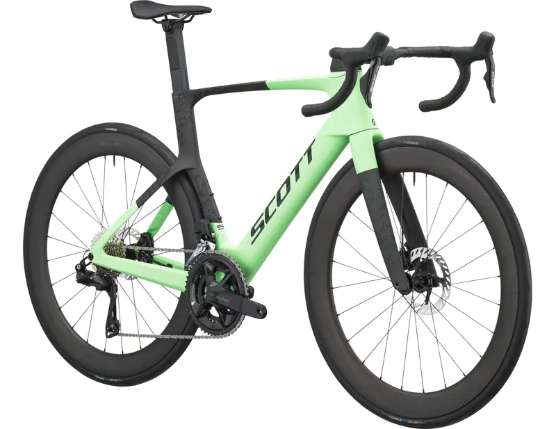 Scott Foil RC 20 Carbon Road Bike 2027 in Paradise Green and Carbon Black-1