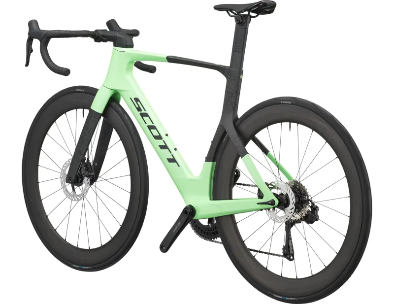 Scott Foil RC 20 Carbon Road Bike 2027 in Paradise Green and Carbon Black-2