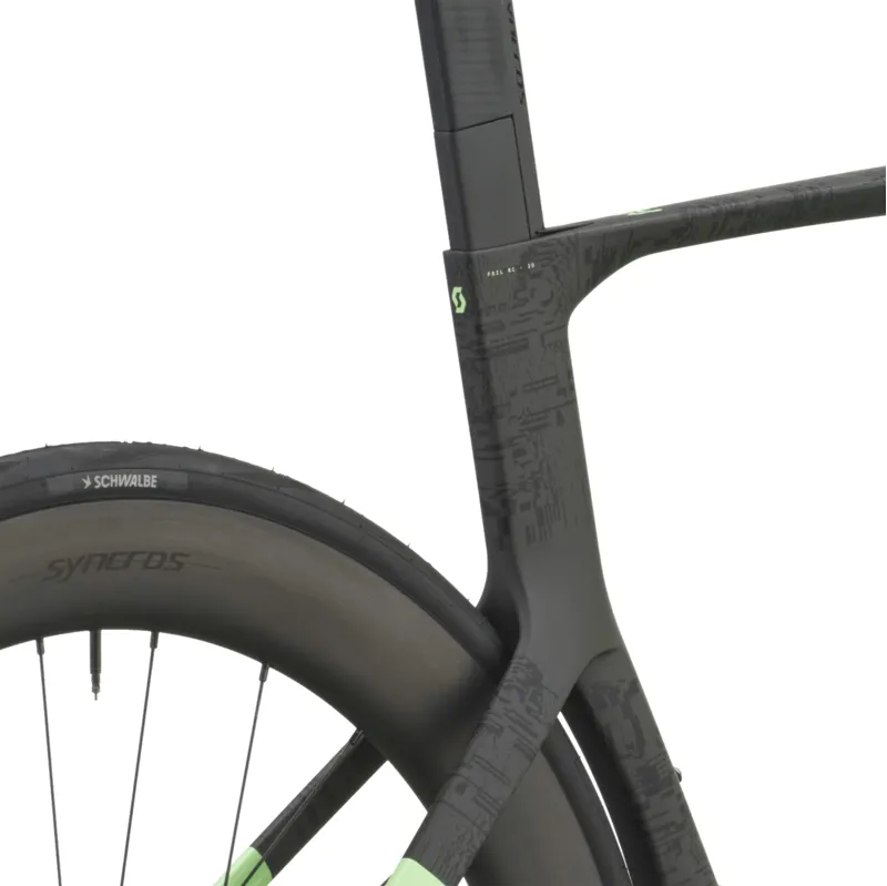 Scott Foil RC 20 Carbon Road Bike 2027 in Paradise Green and Carbon Black-7