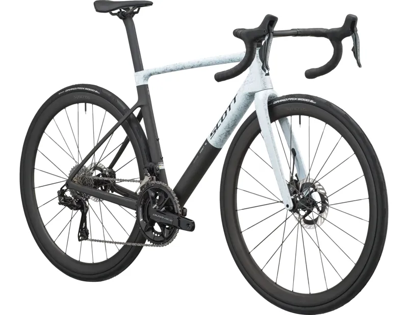 Scott Addict RC Pro Carbon Road Bike 2027 in Rush White and Carbon Black-1