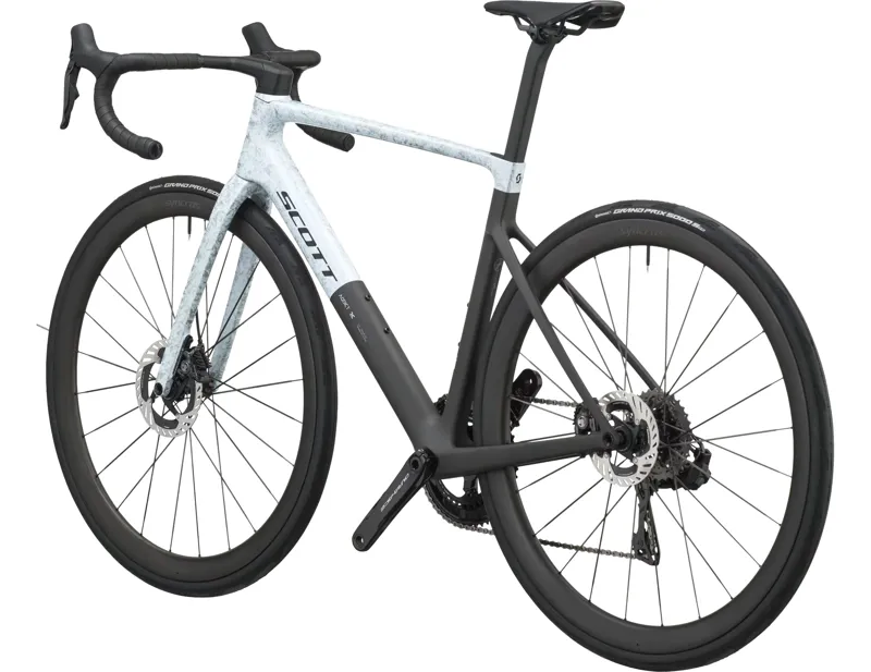 Scott Addict RC Pro Carbon Road Bike 2027 in Rush White and Carbon Black-2