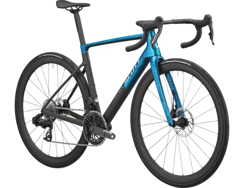 Scott Addict RC Carbon Team Road Bike 2027 in Watery Blue and Carbon Black-1