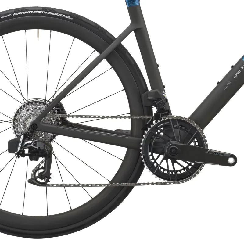 Scott Addict RC Carbon Team Road Bike 2027 in Watery Blue and Carbon Black-4