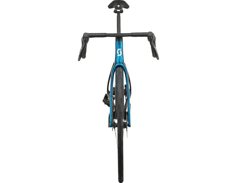 Scott Addict RC Carbon Team Road Bike 2027 in Watery Blue and Carbon Black-3