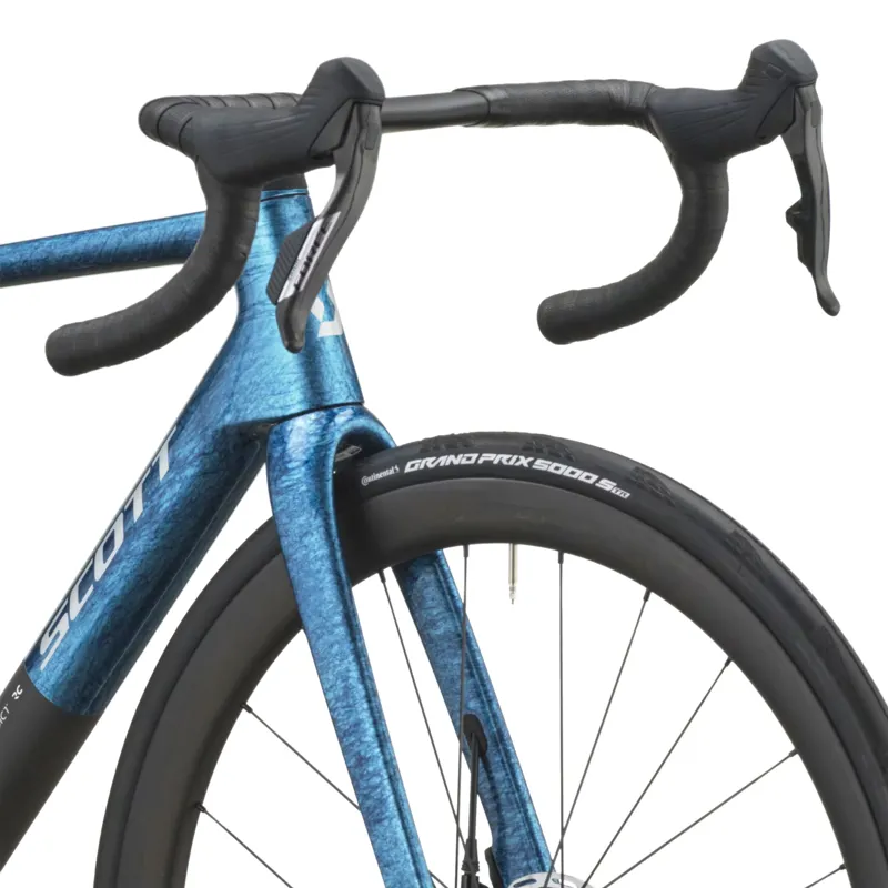 Scott Addict RC Carbon Team Road Bike 2027 in Watery Blue and Carbon Black-8