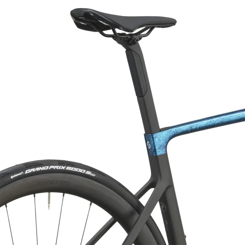 Scott Addict RC Carbon Team Road Bike 2027 in Watery Blue and Carbon Black-6