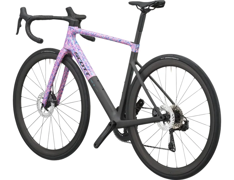 Scott Addict RC 10 Carbon Road Bike 2027 in Flourish Blue and Carbon Black-2