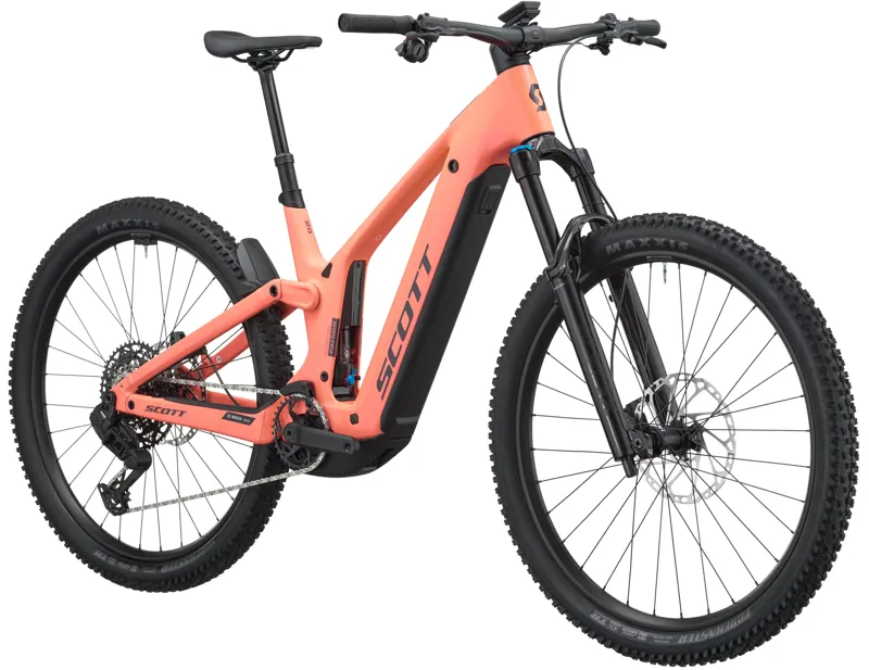 Scott Patron 10 Electric Carbon Full Suspension MTB 2027 in Obsidian Red and Carbon Black-2