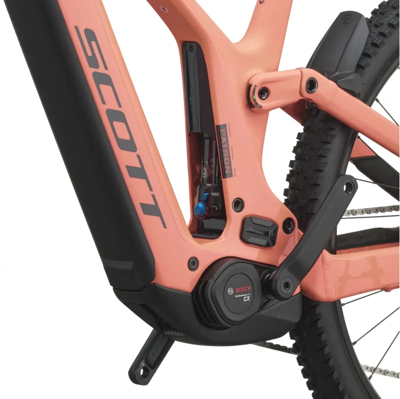 Scott Patron 10 Electric Carbon Full Suspension MTB 2027 in Obsidian Red and Carbon Black-6