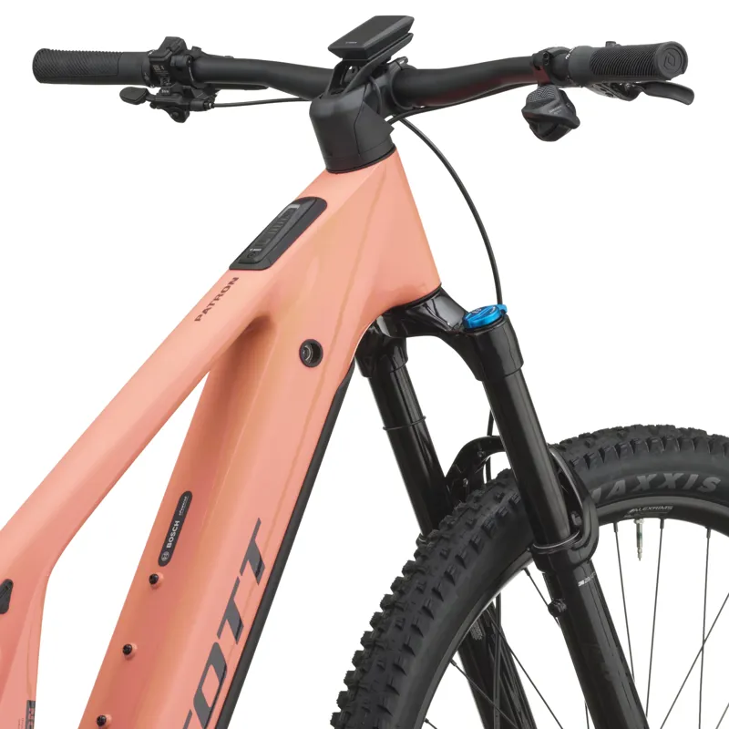 Scott Patron 10 Electric Carbon Full Suspension MTB 2027 in Obsidian Red and Carbon Black-5