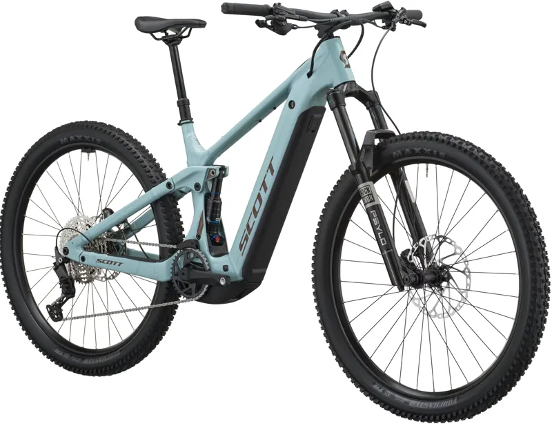 Scott Strike 30 Electric Full Suspension Mountain Bike 2027 in Mist Blue-1