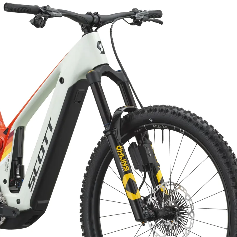 Scott Patron ST Tuned Electric Carbon Full Suspension MTB 2027 in Blush White/Rally Red-7