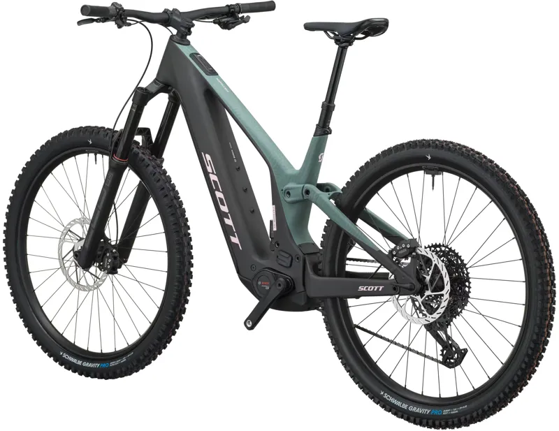 Scott Patron ST 10 Electric Carbon Full Suspension MTB 2027 in Moss Green and Carbon Black-1