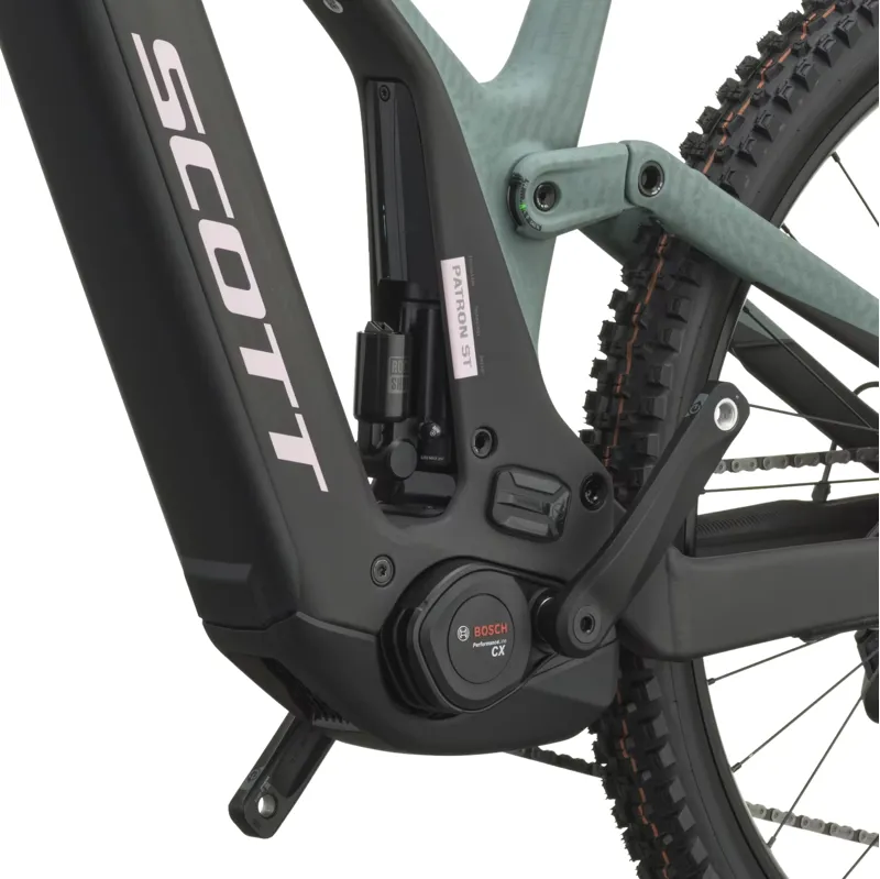 Scott Patron ST 10 Electric Carbon Full Suspension MTB 2027 in Moss Green and Carbon Black-6