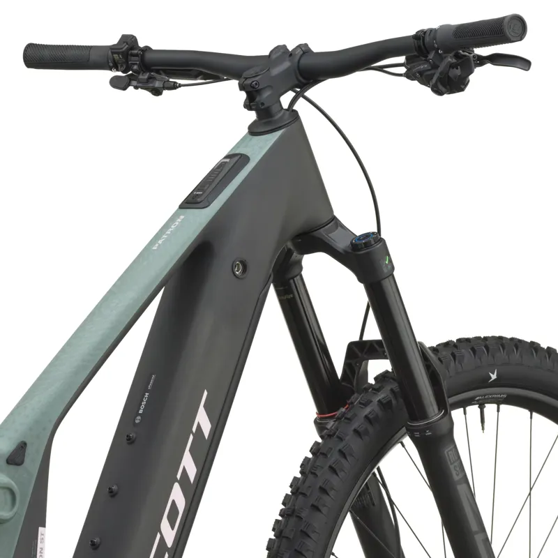 Scott Patron ST 10 Electric Carbon Full Suspension MTB 2027 in Moss Green and Carbon Black-5
