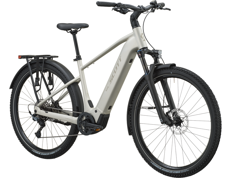 Scott Axis 10 Electric Hybrid Bike 2027 in Ivory Beige-2