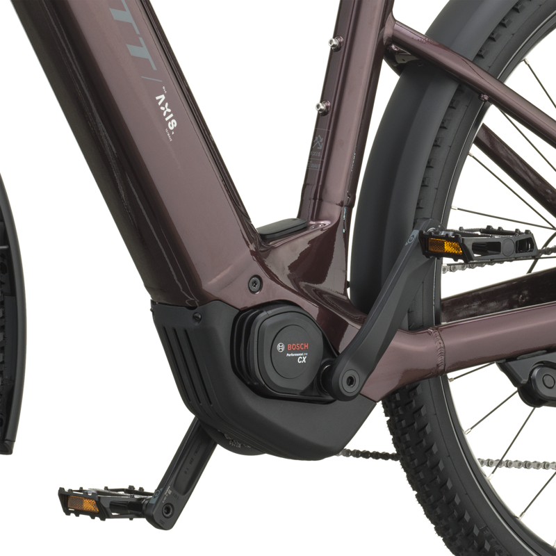 Scott Axis 10 Wave Electric Hybrid Bike 2027 in Aubergine Red-7