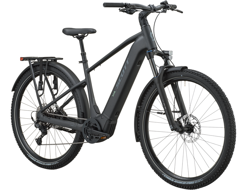 Scott Axis 20 Electric Hybrid Bike 2027 in Granite Black-2