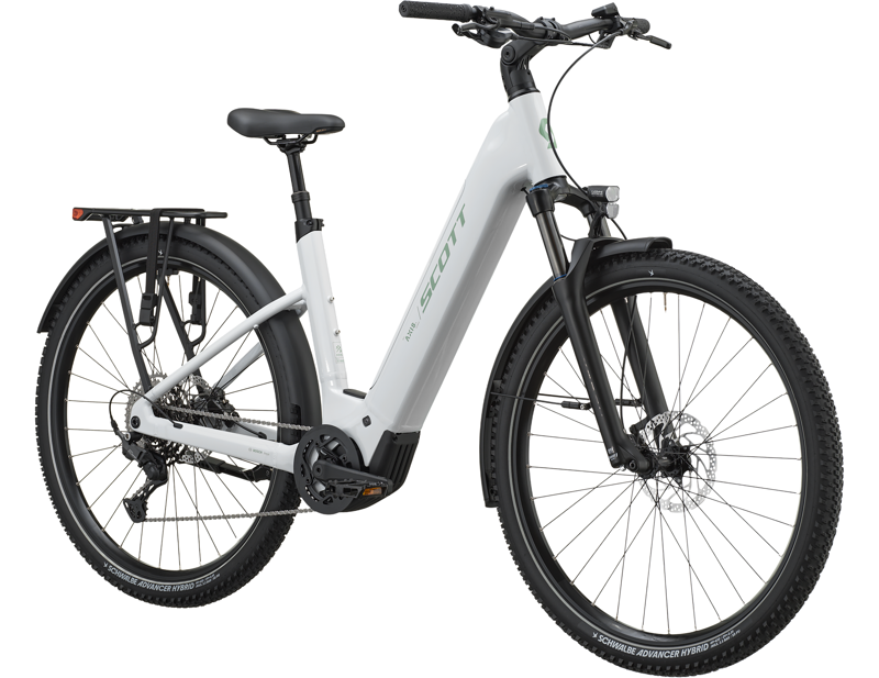 Scott Axis 20 Wave Electric Hybrid Bike 2027 in Off White-2
