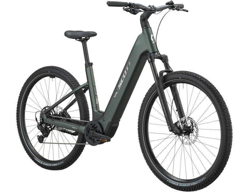 Scott Axis 40 Wave Electric Hybrid Bike 2027 in Kelp Green-2