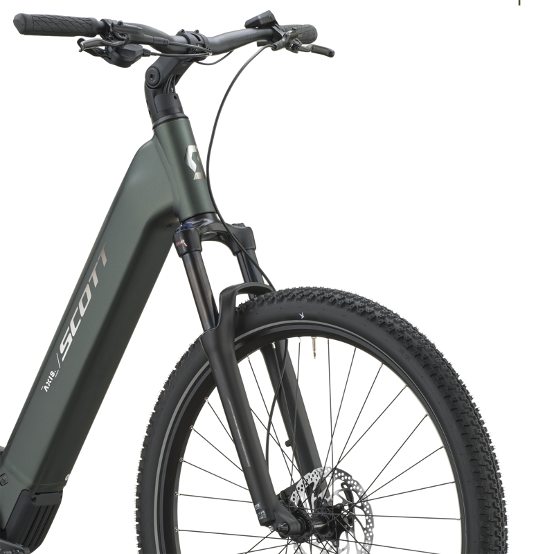 Scott Axis 40 Wave Electric Hybrid Bike 2027 in Kelp Green-4