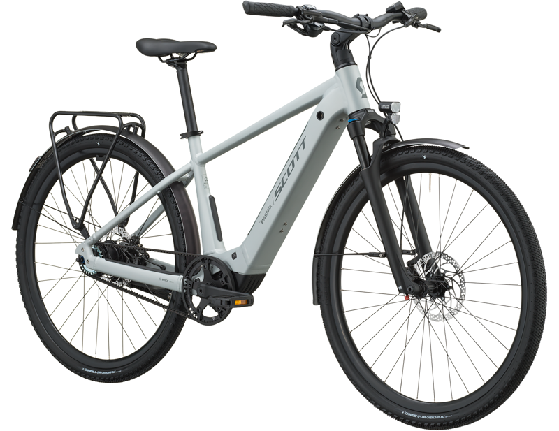 Scott Passage 10 Belt Electric Hybrid Bike 2027 in Cloud Grey-2