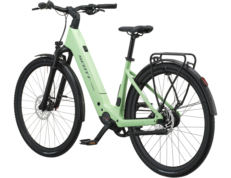 Scott Passage 10 Belt Wave Electric Hybrid Bike 2027 in Paradise Green-1