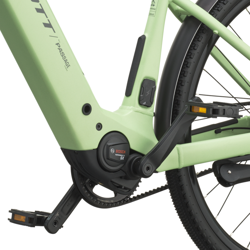 Scott Passage 10 Belt Wave Electric Hybrid Bike 2027 in Paradise Green-3